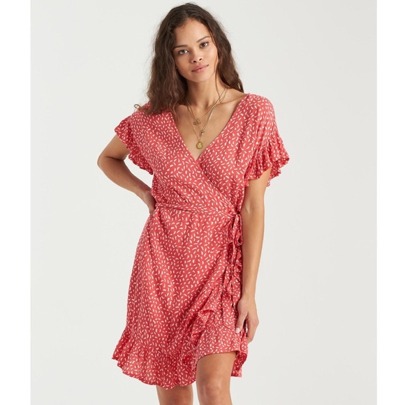 Billabong Mini Wrap Dress - Picture 3 of 4